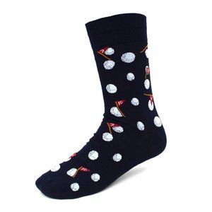 Men's Golf Novelty Socks Black